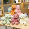 Colorful Ribbon Teddy Bear Plush Toy with Ten Color Options