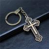 Религиозные брелки с крестом, выводы для Diy, аксессуары для металлических ремесленных цепочек для ключей