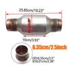 2 Inch/2.5 Inch Outlet 400cells Ceramic Core High Flow Round Catalyst Universal Catalytic Converter Stainless Steel Ceramic Filter
