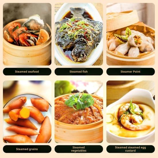 Бамбуковая паровая корзина ручной работы, пароварка для пельменей, пищевой класс, не содержит бисфенола А, экологически чистые булочки, бамбуковая пароварка для пельменей с крышкой