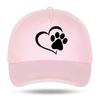 New Unisex Women Fashion Cute Dog Paw with Peach Heart Baseball Caps for Hip Hop Cotton Trucker Cap Bone Dad Hats