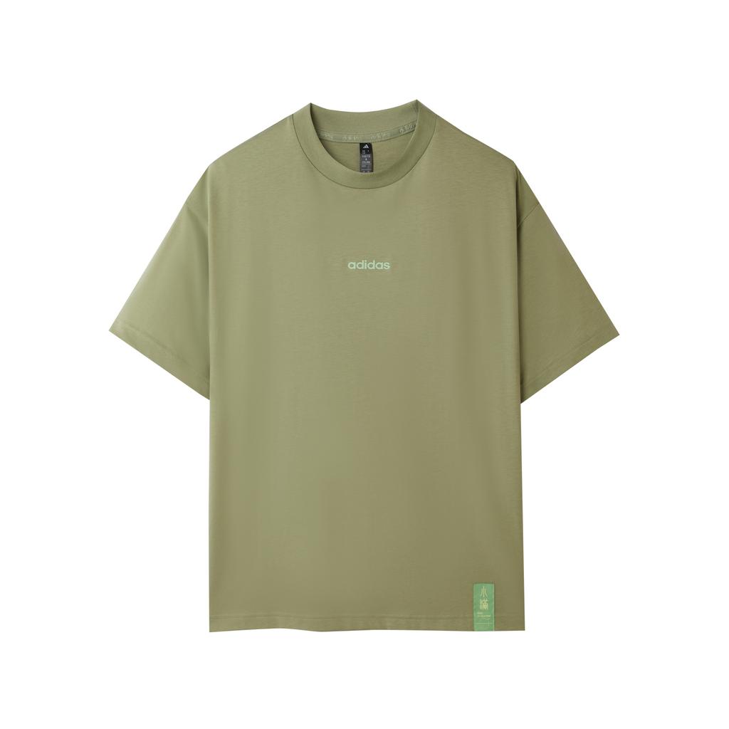 adidas Футболка Sportlife Унисекс Зеленая KC0977