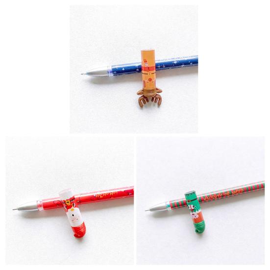 Набор стираемых ручек Рождественская тематика Ручка Санта Олень Эльф Дизайн Ручки для плавного письма Канцелярские принадлежности для студентов учителей