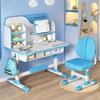 2Pcs Kids Study Desk Chair Set All Solid Wood Children Table And Chair Set Bedroom Furniture Student Table Office Computer Desk