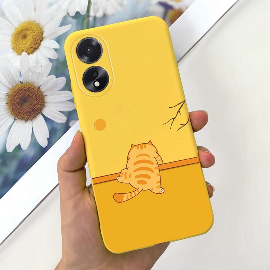 Для OPPO A18 A38 2023 Милые Животные Мультяшный Чехол для Телефона Задняя Крышка Для Oppo A38 A18 4G Мягкий Силикон ТПУ Задняя Крышка