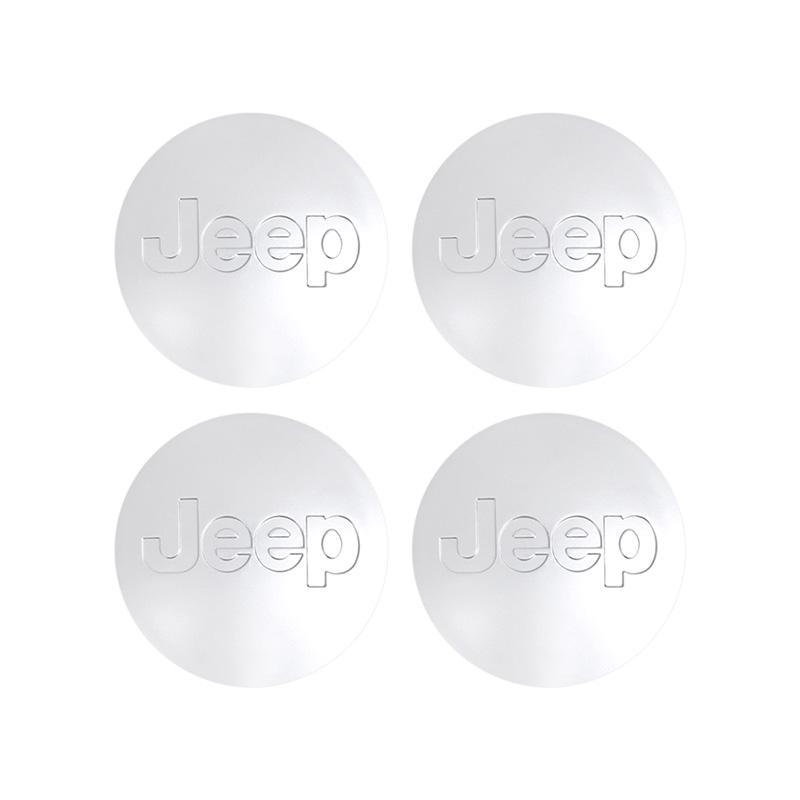 For Jeep 4Pcs Car Wheel Hub Cover Rim Center Cap Auto Accessories For Jeep Grand Cherokee Wrangler JK Gladiator Compass Reneg