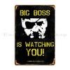 The Phantom Pain Большой Босс Наблюдает За Вами Paulfierce Металлические Знаки Забавный Принт Создать Ржавое Настенное Панно Жестяная Табличка Постер