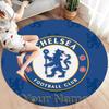 Chelsea F Custom Name Round Area Rug,Carpet Rug for Living Room Bedroom Sofa Playroom Decor,Non-slip Floor Mat