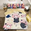 Cute Spy X Family Anya Duvet Cover,Anime Spy Family Bedding Set,Boys Girls Single Twin Queen Size Quilt Cover