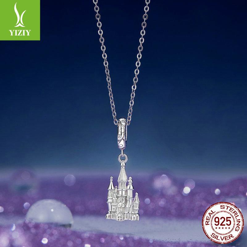 Magic Series Castle Diy Bracelet Beaded Accessories, Fairy Tale S925 Sterling Silver Pendant