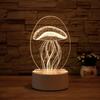 2022 Acrylic 3D Led Cordless Sleeping Kid Bedroom Small Led Lamp Base Night Light With