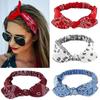 New Boho Women Soft Solid Print Headbands Vintage Cross Knot Elastic Hairbands Turban Bandanas Girls Hair Accessories Turbans