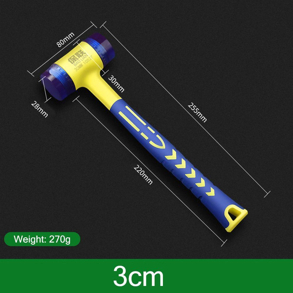 Plastic Handle Installation Hammer Non-slip Hand Repair Tool Rubber Hammer  Door Window Floor