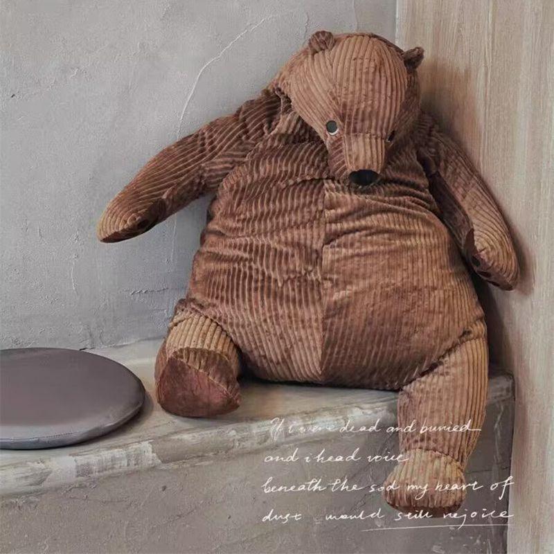 100Cm Giant Simulation Brown Bear Plush Toys Stuffed Animals Plushies Lifelike Bear Soft Kids Toys Gifts Anime Home Room Decor