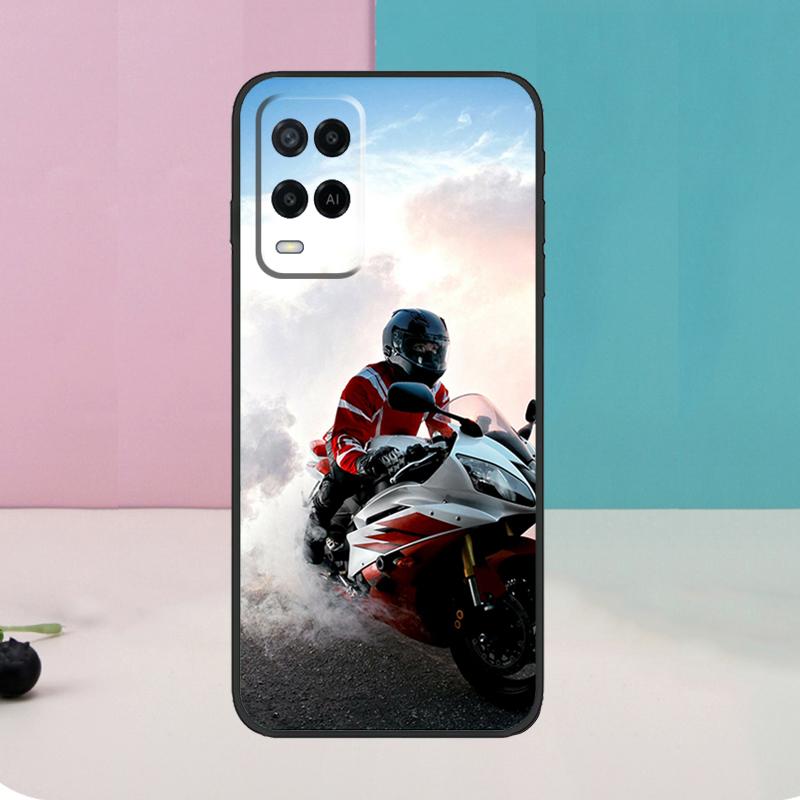 Motorcycles Case For Oppo A40 A60 A80 A76 A96 A16 A17 A57 A18 A38 A58 A78 A98 A15 A54 A74 A94 A6 A5 Pro