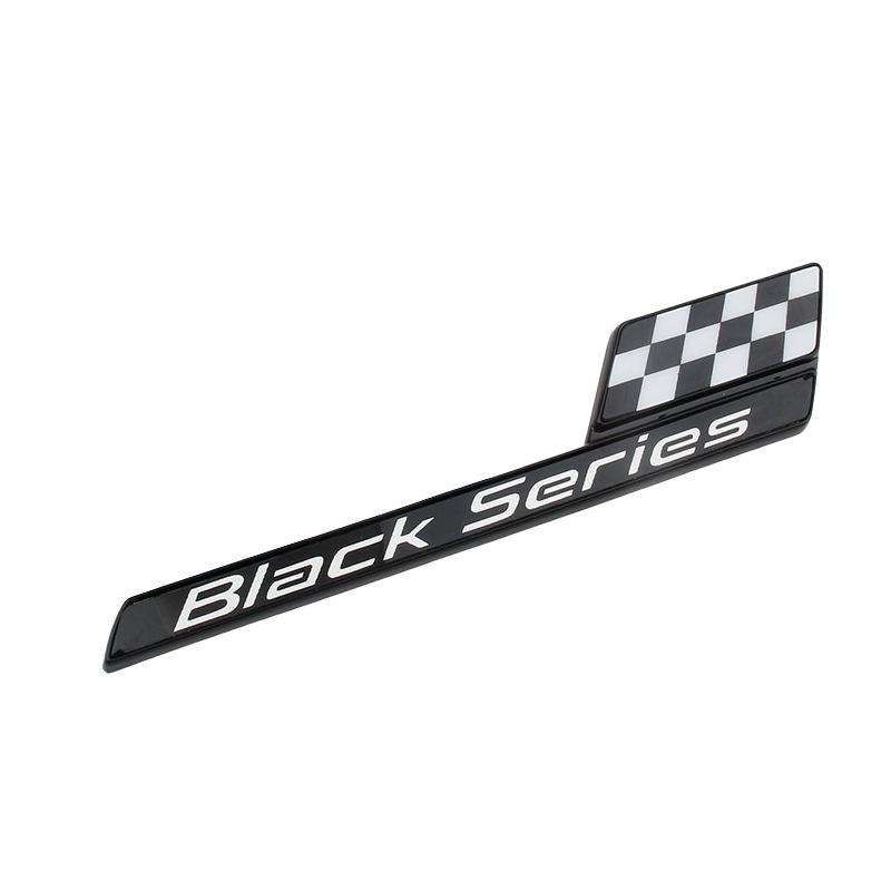 1X Black Series Emblem Car Side Trunk Badge Logo Sticker for A B C E G CLA GLK CLASS W221 W212 W213 W176 W205 W177 X253 Decoration