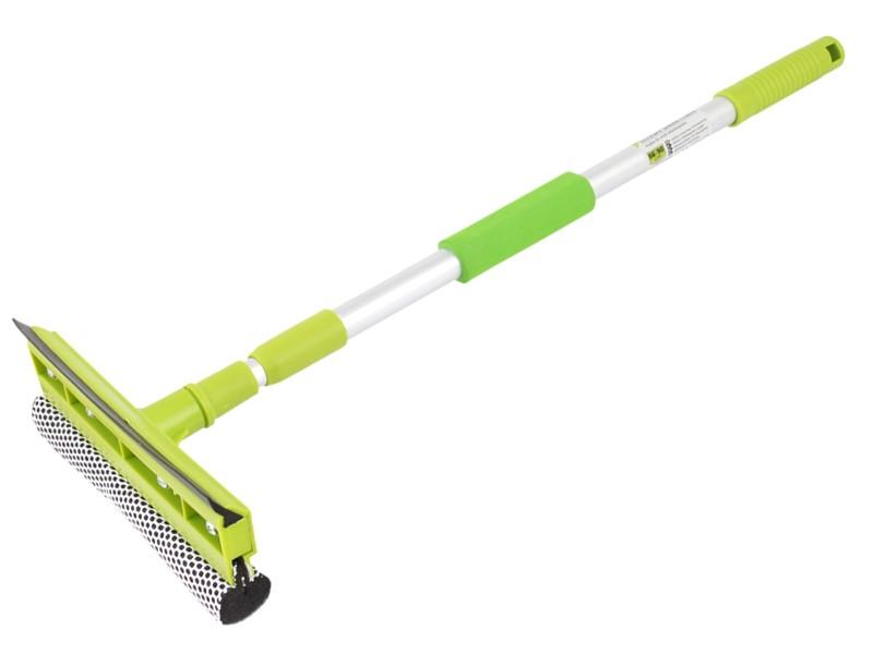 Glass Washer 20 Cm with Squeegee, Aluminum Telescopic Handle 55-90 Cm