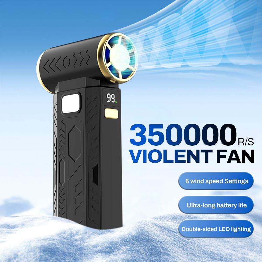 Мощный 350000 об/мин Бесщеточный двигатель-воздуходувка с подсветкой и экранным дисплеем Сильный ветер 53 м/с Ручной канальный вентилятор Инструмент для чистки