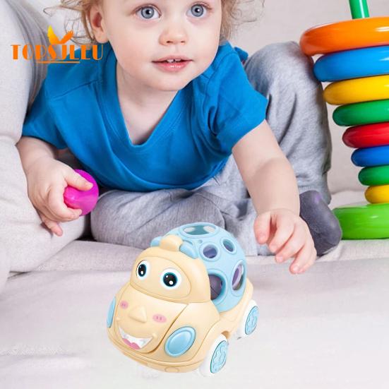 Игрушка-машинка для мальчиков и девочек, милая черепаха/грузовик/кран, автомобильная погремушка, мультяшная игрушка, мягкая погремушка, сенсорная игрушка, дошкольное обучение, подарок для детского душа