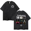 Певец The Weeknd Модные Графические Ретро Футболки Мужские Женские Уличная Мода Готический Стиль Стиранные YK Футболки с Коротким Рукавом Уютная Одежда