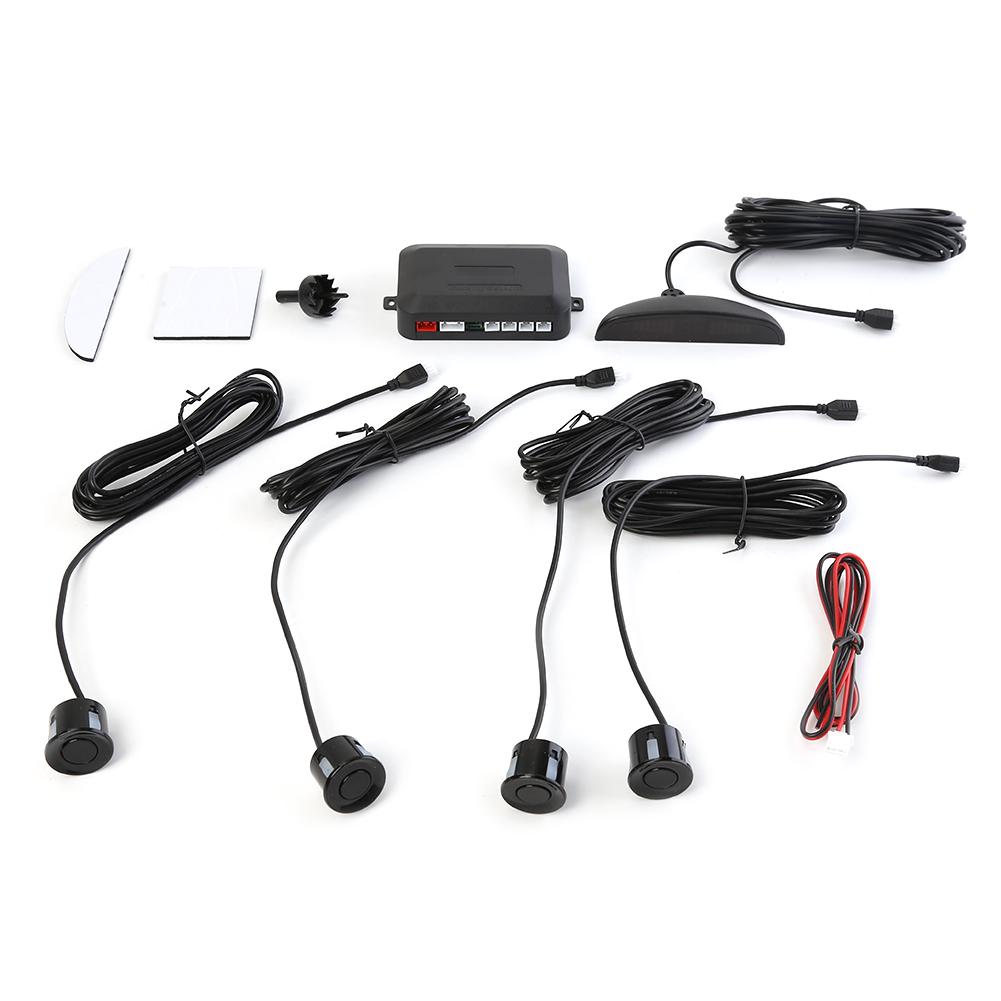 4 Датчика Светодиодный Детектор Дисплей Комплект Датчиков Парковки Автомобиля Датчик Заднего Хода Радиолокатор Система Мониторинга Вспомогательная Сигнализация