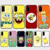 ST82 Cute Spongebob Case for Xiaomi Poco X6 X4 M5 M6 F5 F6 C65 C55 C50 C51 C40 Redmi Note 7 8 14C A3X 13C 12C 11 10A 9C Pro Black Sofe Cover