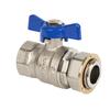Straight Ball Valve With Half-Screw N/C With Butterfly 1/2'' Heavy Duty - H/Zk-72-015