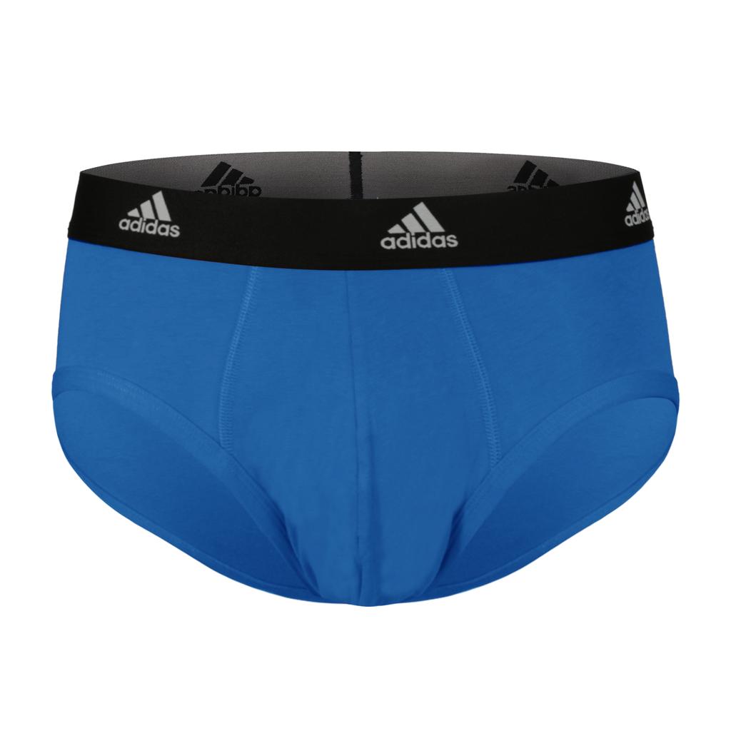 Adidas Logo Print Mid-Rise Comfortable Soft Breathable Briefs 3-Pack Men Underwear 4A1M01-913