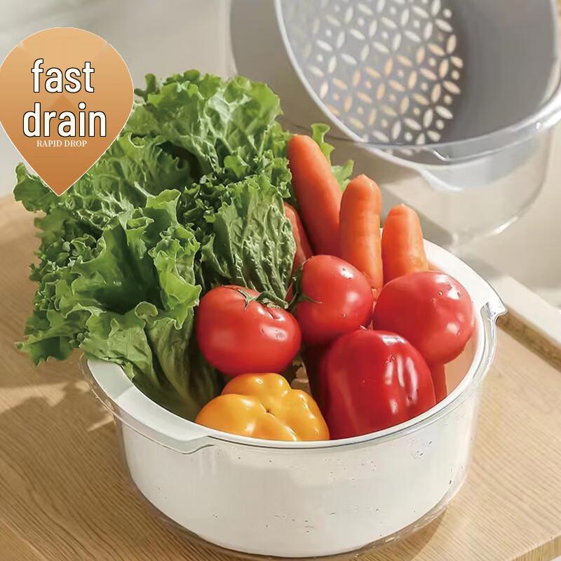 Double-Layer Draining Colander