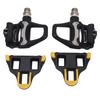 Road Bike Pedals with SPD System Adjustable Tension Chrome Moly Axle Efficient Self Locking Bicycle Pedals