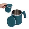 420ml Stainless Steel Coffee Cup Breakfast Cup Coffee Milk Mug for Home Office CampingGreen