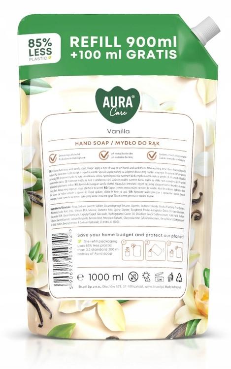 Aura Care Creamy Vanilla Hand Soap 1000 Refill Ahs-002-003