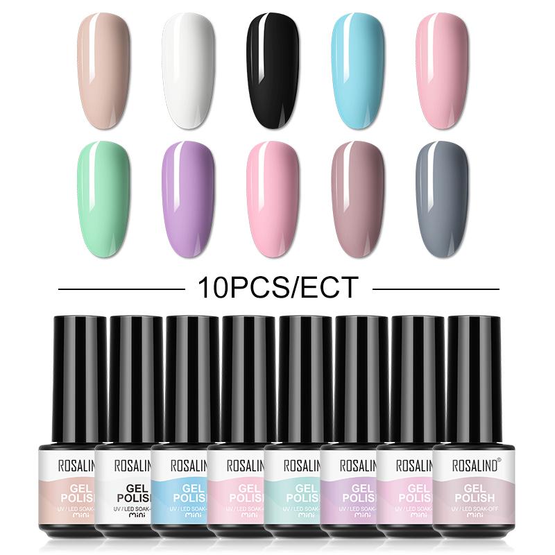 4 шт./10 шт./лот, гель-лак для ногтей, яркий блестящий УФ-гель, набор лаков для ногтей, полуперманентный гибридный лак для ногтей, художественный гель