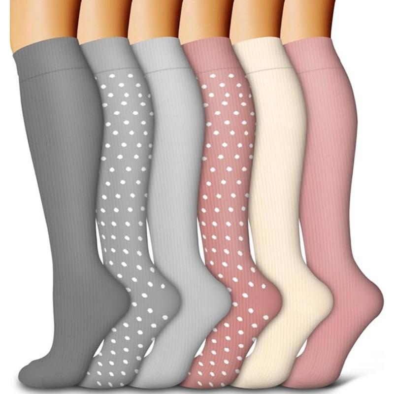 Calf Socks Women's Summer High Elastic Stockings Compression Socks Shaping Leg Socks European and American Sports Pressure Socks
