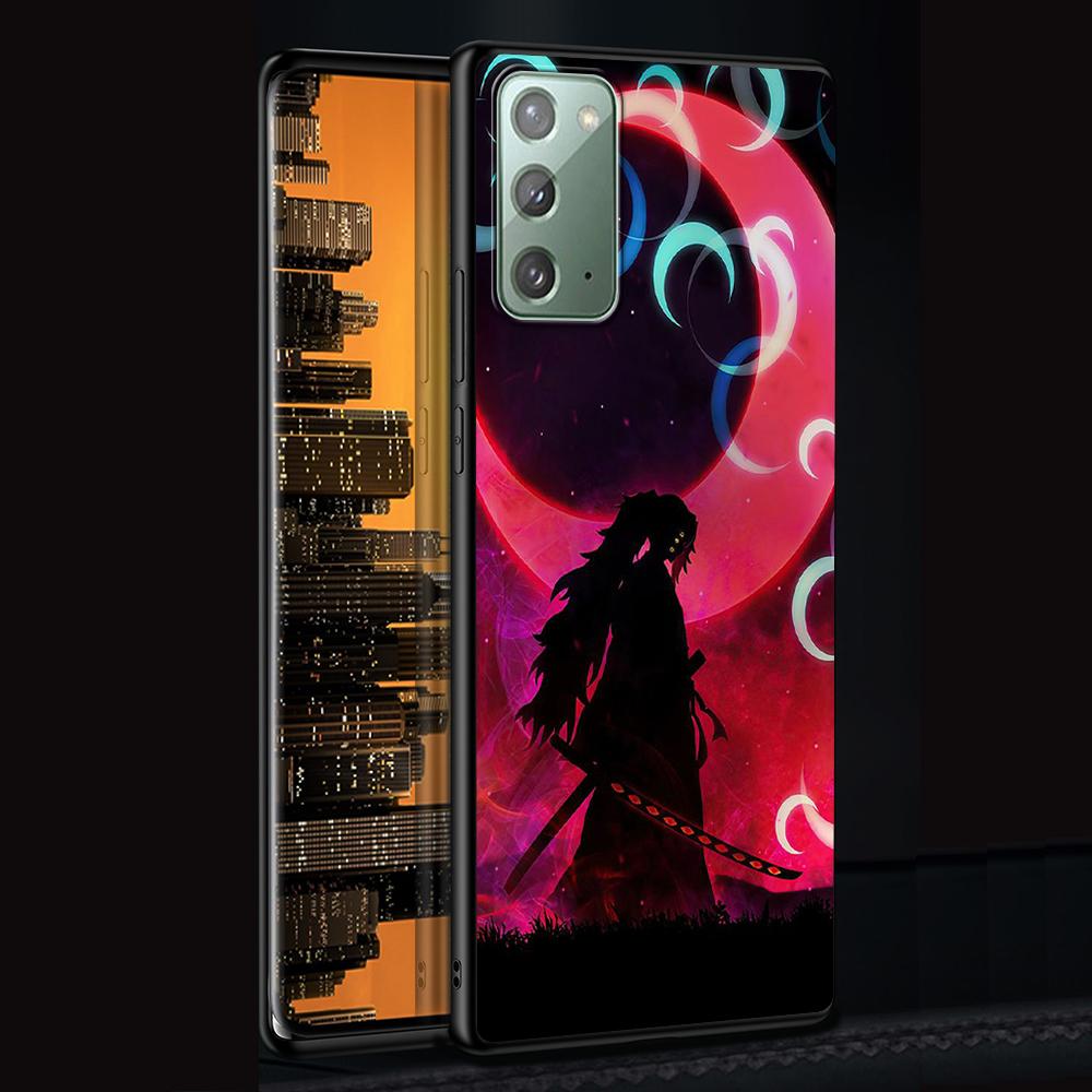 Чехол «Убийца демонов» для Samsung Galaxy Note 20 Ultra 10 Lite 9 8 A53 A52 A12 S22 S21 FE S20 Plus, черный силиконовый чехол для телефона в стиле аниме