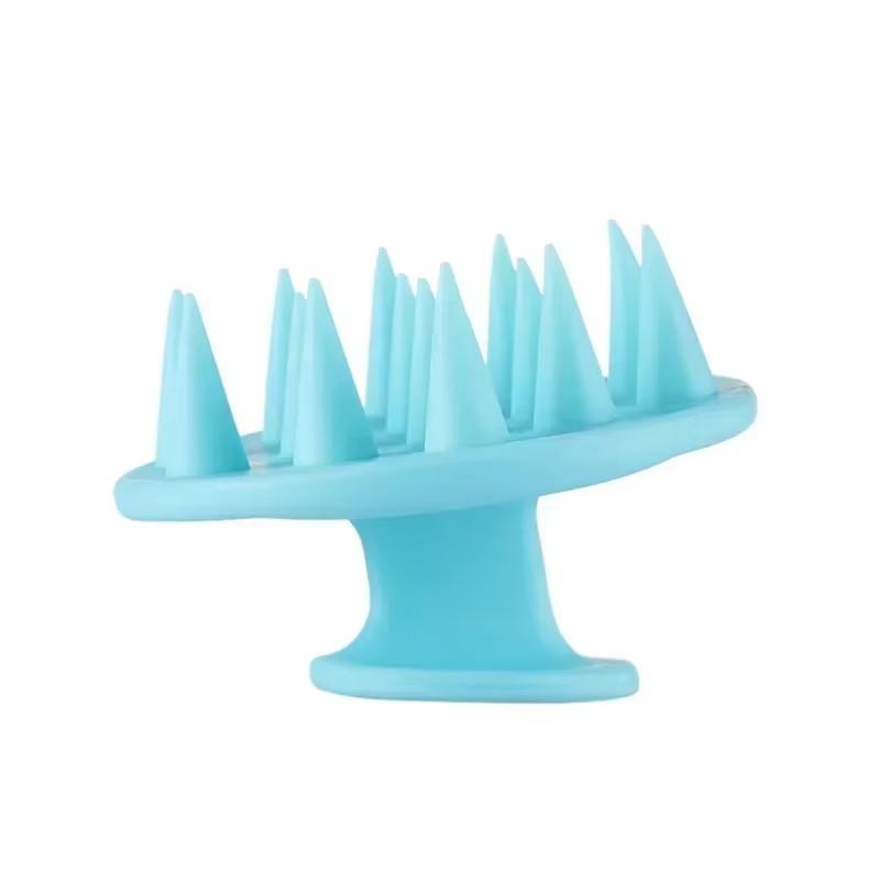1pc Portable Silicone Head Massage Brush, Deep Cleansing Scalp and Hair Care Brush, Massage Shampoo Brush, Shower Brush