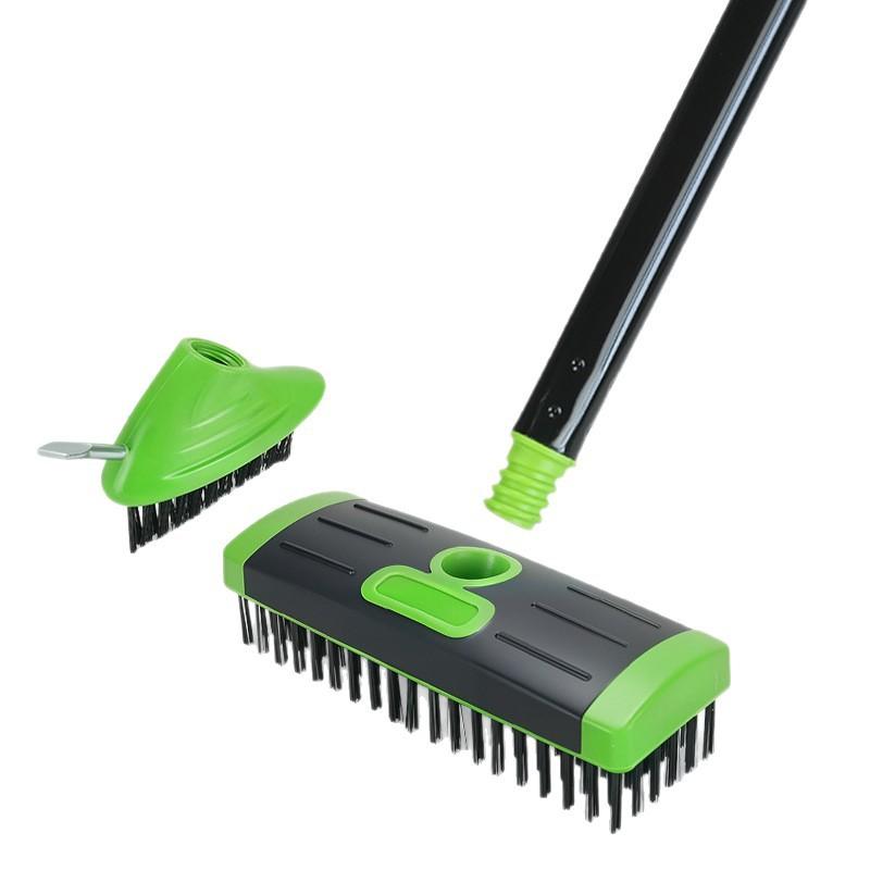 3 In 1 Steel Wire Garden Weed Brush Long Handle Moss Remover Set For Garden Patio Cleaning Supplies