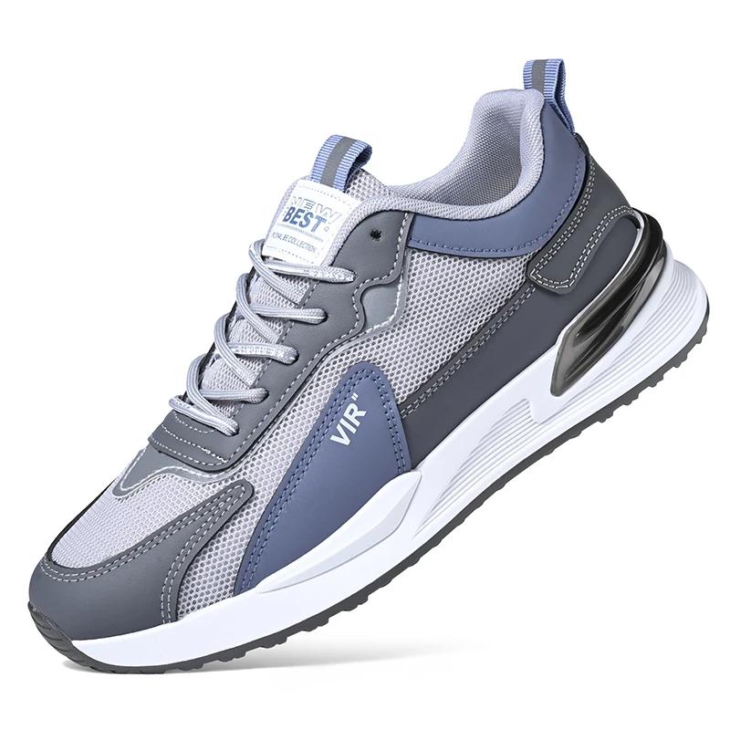 Мужская обувь 2024 года, новые модные кроссовки для мужчин, кожаная обувь, удобная легкая повседневная обувь для прогулок на открытом воздухе