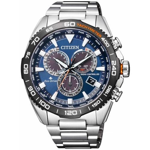 CITIZEN PROMASTER Eco-Drive Radio-Controlled Watch (Silver/Business/Waterproof/Men's) CB5034-82L LAND Series Citizen Radio-Controlled Solar Watch