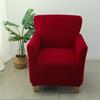 Solid Color Club Tub Sofa Cover Stretch Armchair Covers Elastic Single Couch Slipcover for Study Bar Counter Living Room