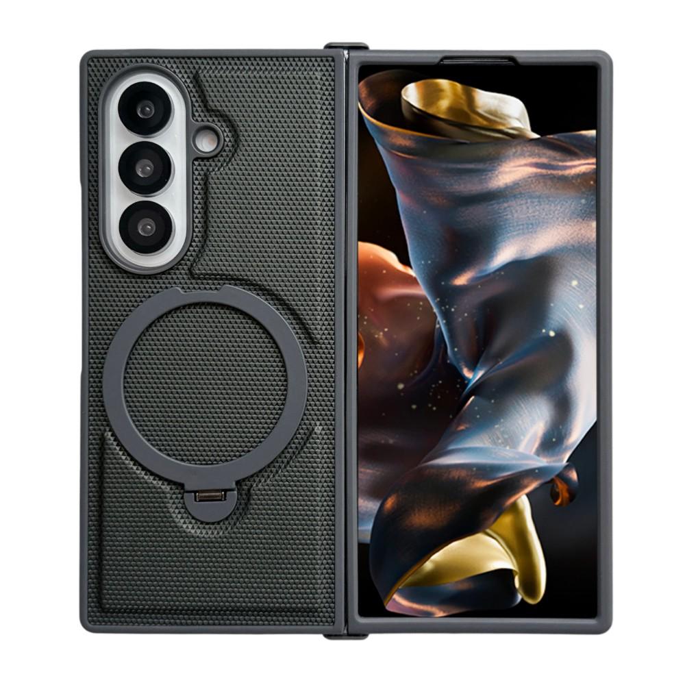 Чехол для телефона с держателем для Samsung Galaxy Z Fold 7 5G, Магнитный, Жесткий ПК, Защитный, Цветной, Ударопрочный, Задняя крышка