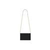 Saint Laurent Envelope Chain Wallet Noir Women Wallets Black 393953-BOW01-1000