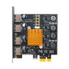 PCIe To Usb3.0 pansion Card 4-портовая 5Gbps высокоскоростная настольная Usb3.0 CI для прессы pansion Card для с 8A owe