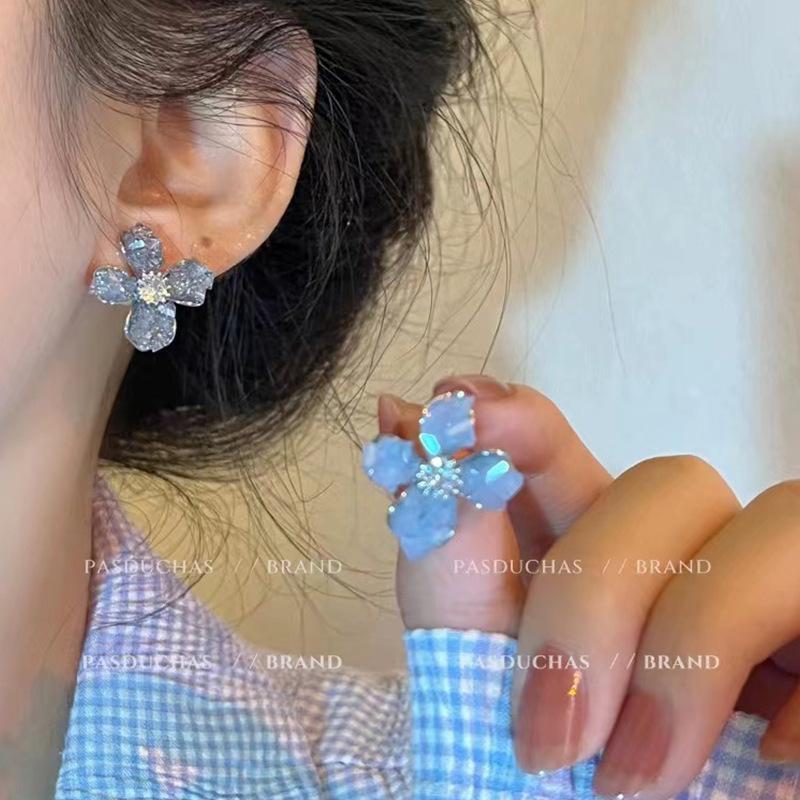 Серьги с цветочным жемчугом из серебра 925 пробы — элегантные и роскошные женские украшения