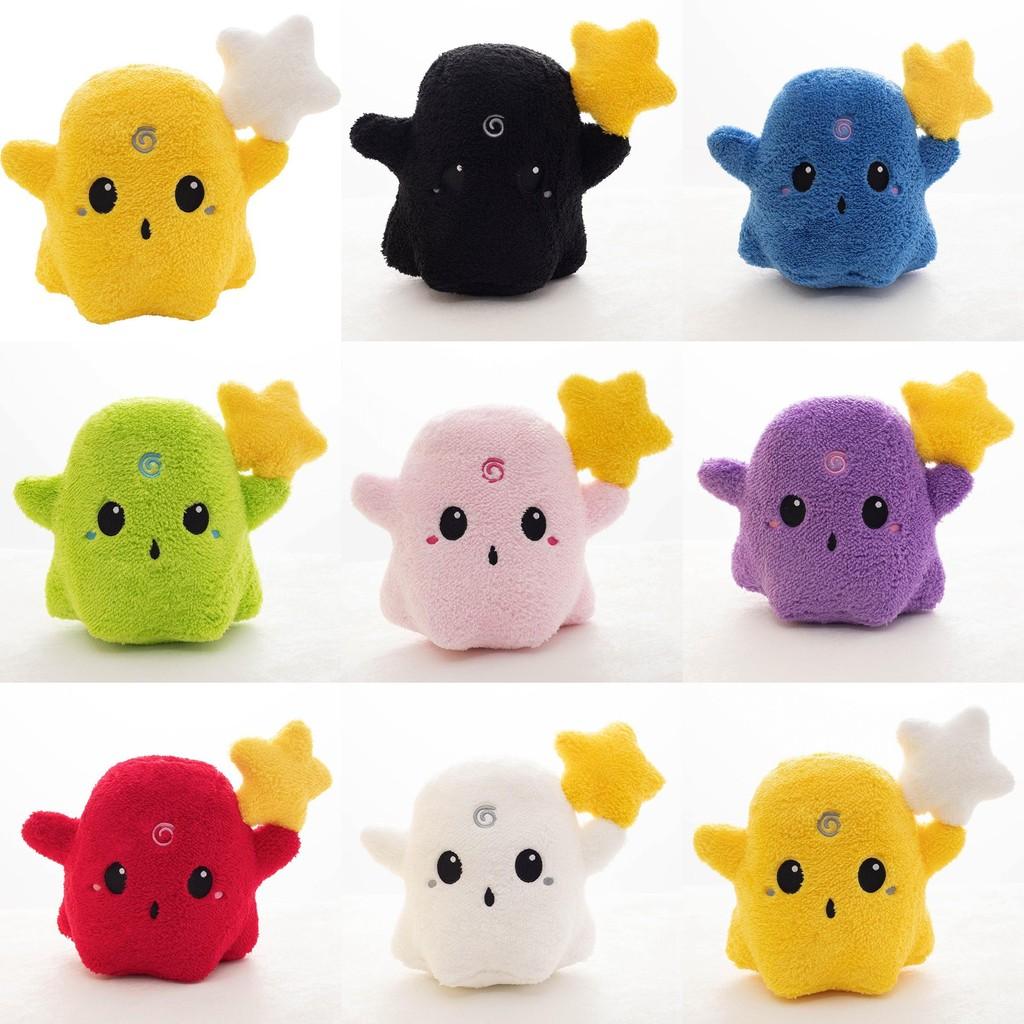 Плюшевая красочная игрушка-привидение, мультяшная мягкая кукла, украшение для спальни, детский подарок 20 см