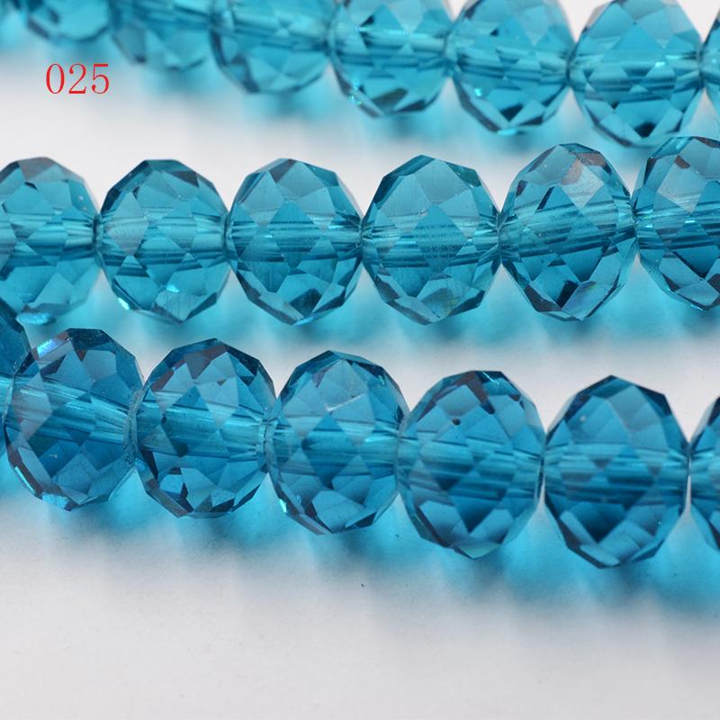 Небесно-голубой разноцветный 145/50 шт. Rondelle Австрия граненый кристалл кварцевые подвески бусины свободные бусины-разделители для самостоятельного изготовления ювелирных изделий