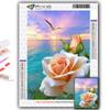 5D Diy Алмазная картина Цветы Вышивка крестиком Полная Алмазная вышивка Мозаика