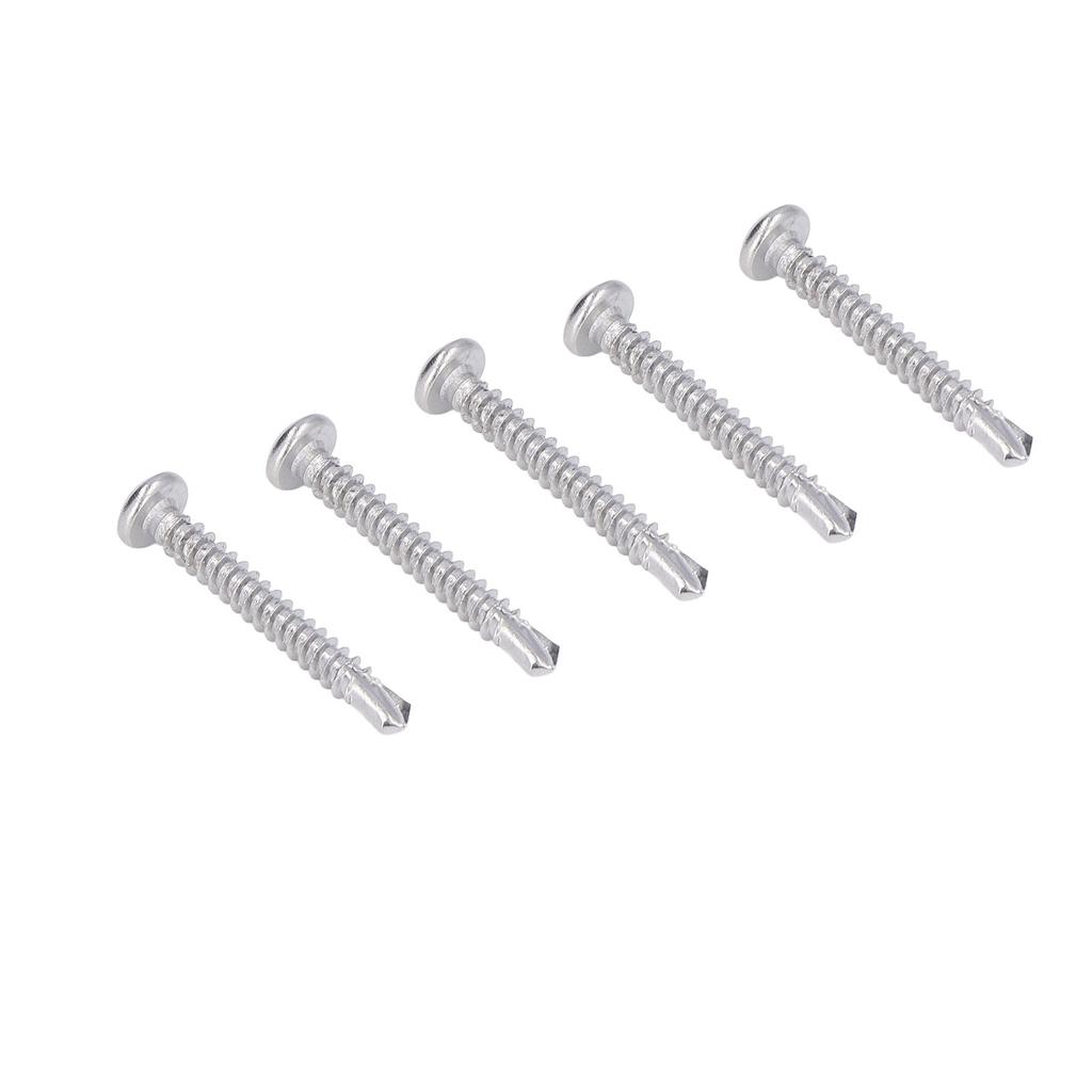 100 шт. Саморезы из нержавеющей стали с крестообразным шлицем и круглой головкой M4.2x32 Набор крепежных элементов