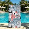Towel For Outdoor Camping Beach Towel Cat Super Absorbent Quick-Drying Summer Cartoon Cute Towel