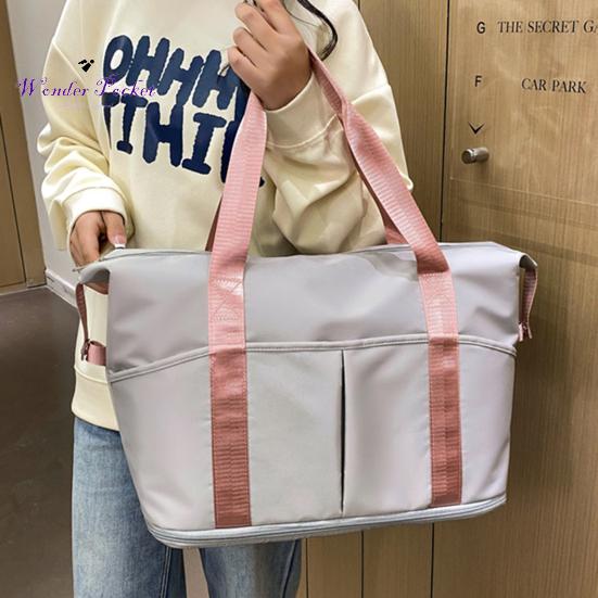 Сумка для спортзала большой вместимости с застежкой-молнией Многоразовая сумка для йоги и фитнеса Водонепроницаемая спортивная сумка для занятий спортом на открытом воздухе с плечевым ремнем Портативная одежда для секса для взрослых